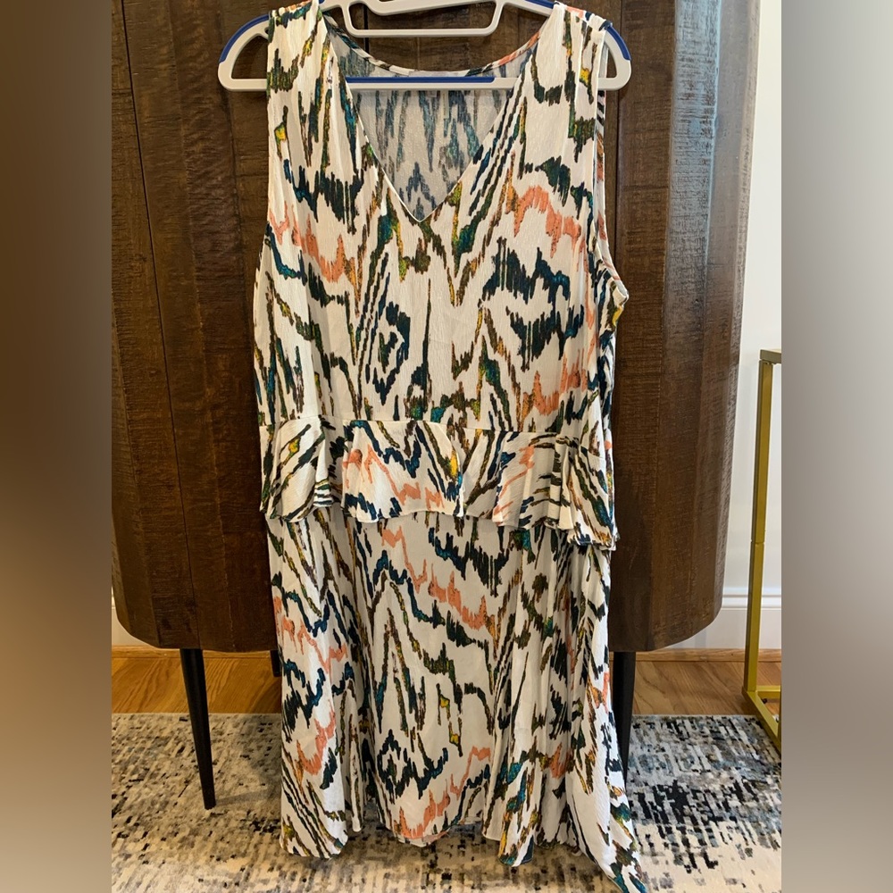 1 State cocktail dress with ruffled skirt